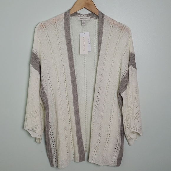 Vintage America Open Drop Shoulder Cardigan NWT - Picture 3 of 7